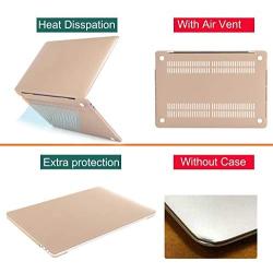 MOSISO Compatible with MacBook Pro 16 inch Case 2020 2019 Release A2141 with Touch Bar Touch ID, Protective Plastic Hard Shell Case & Keyboard Cover & Screen Protector & Storage Bag, Gold