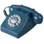 Wild Wood 746 Rotary Design Retro Landline Telephone Biscay Blue