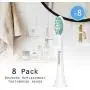 Brushmo Replacement Toothbrush Heads Compatible with Sonicare Electric Toothbrush, 8 Pack