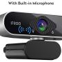 IFROO FHD 1080P Webcam with Microphone,No fisheye Wide-Angle for Desktop Laptop Computer Web Camera,USB Plug and Play,Compatible Skype Zoom YouTube Windows/Mac OS,for Live Streaming,Recording,Gaming