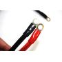 4 AWG Battery Cable Positive Negative 2 feet with Gold Plated high Conductivity 5/16 inch Ring lugs Ideal for car, Boat Battery,Solar Battery Wiring. (a Pair)