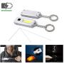 Mini Flashlight Keychain LED Torch USB Rechargeable | 150LM 1W Spotlight 350LM 3W Area Source Flashlight Pocket Torch | Inbuilt Magnet Smart Lighting Device IPX5 Waterproof