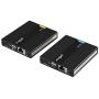 gofanco 1080p USB KVM and HDMI Over CAT5e / CAT6 Extender – 2X USB 2.0 Keyboard/Mouse, Near Zero Latency, Transmitter and Receiver PoC, HDMI Loopout, 197ft (60m)