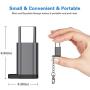 Micro USB to USB C Adapter,(8-Packs)Aluminum USB Type C Adapter Convert Connector with Keychain Charger Compatible Samsung Galaxy S10 S9 S8 Plus Note 9 8, LG V40 V35 G8 G7,Google Pixel 3 XL,Moto Z2 Z3