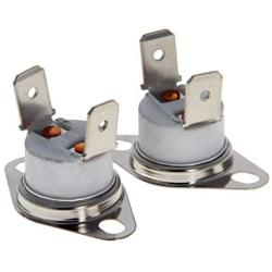 Fielect 2Pcs KSD301 Thermostat 170°C/338°F Normally Closed N.C Adjust Snap Disc Limit Control Switch Microwave Thermostat Thermal Switch Bent Feet