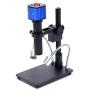 HAYEAR 16MP HDMI 1920x1080P Resolution Digital HD Microscope Camera 5X- 300X Magnification Optical Lens Bracket with Illumination Portable