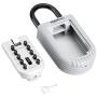 Amazon Basics Portable Key Storage Box - Push Button Combination Lock - Grey
