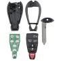 2PCS New Replacement Car Key Fob Keyless Entry Remote for Fobik M3N5WY783X