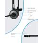 Willful M98 Bluetooth Headset Wireless Headset with Microphone Charging Base Pro Clear Sound for Car Truck Driver Call Center Home Office PC