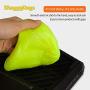 Dust Cleaning Mud Car Interior Cleaner Car Dust Removal Ventilation Holes Gap Details Remove dust Sticky Soft Mud (Orange)