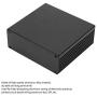 DIY Aluminum Project Box Electronic Junction Box Aluminum Cooling Box Enclosure Case Shell 4 inch Circuit Board Box 40100110mm Black