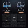 Mpow Flame S Bluetooth Headphones Sports, aptX-HD Bass+ Loud Sound, Bluetooth 5.0 Sport Headphones Running Earbuds W/12H Playtime, IPX7 Waterproof, cVc8.0 Noise Cancelling Mic W/Carrying Case,BlueGrey