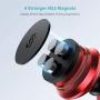 Magnetic Phone Car Mount, Syncwire Universal Car Phone Holder for Dashboard, Cell Phone Car Kits, 360° Adjustable Magnet Cell Phone Mount Compatible with iPhone, Samsung, LG, GPS, Mini Tablet - Red