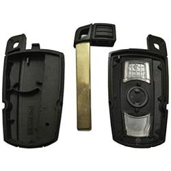 Replacement for Car Keyless Remote Smart Control Key Fob Shell Case Cover Fit for BMW 525i 325i M6 M5 650i 550i 128i 135i 328i 328xi 330Ci 330xi 335i 1 3 5 7 X5 X6
