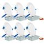 SAATLY 13W 6 inch LED Recessed Lighting, Ultra Thin Ceiling Downlight with Junction Box, 3000K Warm White Dimmable, 850lm 110W Eqv. ETL and Energy Star Certified, Pack of 6