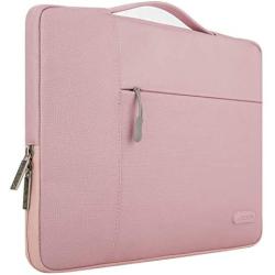 MOSISO Laptop Sleeve Compatible with MacBook Air 11 inch, 11.6-12.3 inch Acer Chromebook R11/HP Stream/Samsung/ASUS/Surface Pro X/7/6/5/4/3, Polyester Multifunctional Briefcase Bag, Pink