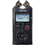 Tascam DR-40X Four-Track Digital Audio Recorder and USB Audio Interface, Black