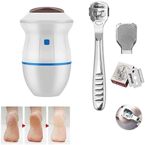 Eselltotal Electric Foot Grinder Dead Skin Callus Remover for Foot Pedicure Tools Feet Care for Hard Cracked Foot Files Clean Tools