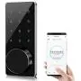 Door Lock WiFi,Smart Lock,Smart Electronic Door Lock with keyless,Touchscreen,Mechanical Keys Enabled Auto Lock Alarm Technology for Home,Hotel,Apartment and Office (with WiFi)