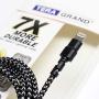 Tera Grand APL-WI114-BKWH 7X Durability Strain Relief, Nylon Braid, Black & White, Black/White