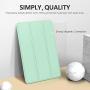 MoKo Case Fit New iPad Mini 5 2019 (5th Generation 7.9 inch) - Slim Lightweight Smart Shell Stand Cover with Translucent Frosted Back Protector, with Auto Wake/Sleep, Green