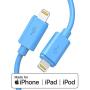 iPhone Charger MFi-Certified Lightning Cable - Made for iPhone X / 8/8 Plus / 7/7 Plus / 6/6 Plus / 5S (6FT Blue)