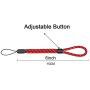 YOUOWO 5 Pack Wrist Lanyards Adjustable Length lanyards for Keys car Flashlight Cell Phone Pen Wraps Wristlet Keychain Hand Wrist Lanyard Black red Blue Green White&Black