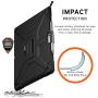 URBAN ARMOR GEAR UAG Microsoft Surface Pro X Metropolis Feather-Light Rugged [Black] Military Drop Tested Case