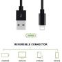 RoFI Compatible Phone Cable, [2Pack] 2FT Nylon Braided Fast Charging USB Cord Replcement for Phone X 8 8 Plus 7 7 Plus 6s 6s Plus 6 6 Plus 5 5S 5C SE Pad Air Mini and More (2 Pack Black, 2 FT)