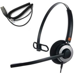 IPD IPH-160 Monaural Noise canceling,Corded Headset with HIS-02 Cable for Avaya IP1608,1616,9608G, 9611G, 9610, 9620, 9620L, 9620C, 9630, 9630G, 9640, 9640G, 9650, 9670 Phones