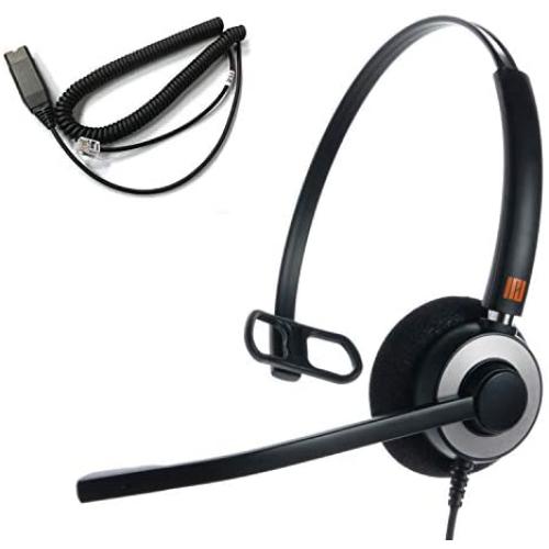 IPD IPH-160 Monaural Noise canceling,Corded Headset with HIS-02 Cable for Avaya IP1608,1616,9608G, 9611G, 9610, 9620, 9620L, 9620C, 9630, 9630G, 9640, 9640G, 9650, 9670 Phones