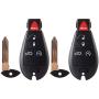 SELEAD 2pcs Keyless Entry Remote Control Car Key Fob fit for Dodge Magnum Charger 08-15 for Jeep Grand Cherokee Antitheft Keyless Entry Systems 56046639AE 3 Buttons Black