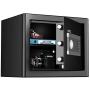 Azmkoo Security Home Safe Lock Box, Steel Safe Box, Black - 1.22 Cubic Feet
