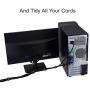 Reusable Cable Straps Wire Ties, Pack of 50 Trilancer Adjustable Cord Fastener Cable Organizer, 8 Inches(Black)