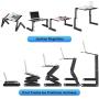 Large Laptop Stand for Bed & Sofa,Portable Laptop Table Stand,Adjustable Portable Laptop Desk with USB Cooling Fans and Mouse Pad