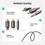 UGREEN 3.5mm to 2RCA Audio Auxiliary Adapter Stereo Splitter Cable AUX RCA Y Cord for Smartphone Speakers Tablet HDTV MP3 Player 6FT UGREEN 3.5mm to 2RCA Audio Auxiliary Adapter Stereo Splitter Cable AUX RCA Y Cord for Smartphone Speakers Tablet HDTV MP3 Player 6FT