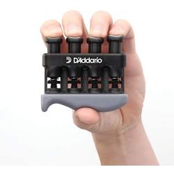 D’Addario Varigrip Hand Exerciser–Improve Dexterity and Strength in Fingers, Hands, Forearms- Adjust Tension Per Finger– Simulated Strings Help Develop Calluses- Comfortable Conditioning