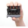 D’Addario Varigrip Hand Exerciser–Improve Dexterity and Strength in Fingers, Hands, Forearms- Adjust Tension Per Finger– Simulated Strings Help Develop Calluses- Comfortable Conditioning