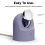 elago W2 Charger Stand Compatible with Apple Watch Series 6/SE/5/4/3/2/1 (44mm, 42mm, 40mm, 38mm), Durable Silicone, Compatible with Nightstand Mode (Lavender Grey) elago W2 Charger Stand Compatible with Apple Watch Series 6/SE/5/4/3/2/1 (44mm, 42mm, 40mm, 38mm), Durable Silicone, Compatible with Nightstand Mode (Lavender Grey)