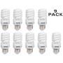 Sylvania 13W CFL T2 Spiral Light Bulb, 60W Equivalent, 850 Lumens, 3500K Bright White, Non-Dimmable (9-Pack) (Bright White)