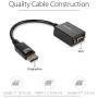 StarTech.com DisplayPort To VGA Video Adapter Converter - Active - 1080p - DP to VGA Converter (DP2VGA2) Black