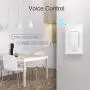 Smart Light Switch, Gosund 2.4Ghz WiFi Switch Works with Alexa, Google Assistant, Remote Control/Voice Control and Schedule, Neutral Wire Required, Single-Pole, No Hub Required, (2 Pack)