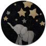 Pricetail Mouse Pad, Elephant Under The Star Cute Mouse Pads, Mouse Pad Gaming Small-grtswp, Non-Slip Rubber Base Mouse Pads, Waterproof Office Mousepads, for PC Computer Laptop, 7.9 x 7.9 x 0.1 Inch