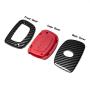 TANGSEN Smart Key Fob Case for HYUNDAI ELANTRA GT TUCSON 4 Button Keyless Entry Remote Black Carbon Fiber Pattern ABS Red Silicone Cover