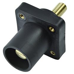 Marinco Power Products CLS40MRSB-A CLS 16 Series Panel Mount (400A/ 600V) 1.125'' Threaded Stud; Male - Black (A)