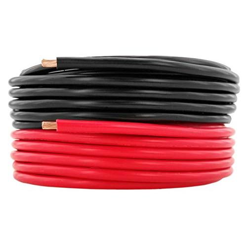 GS Power 12 AWG (American Wire Gauge) Pure Copper Primary Wire for Car Audio Speaker Amplifier Remote 12 Volt DC Automotive Trailer Harness Hookup Wiring. 10 feet Red 10 ft Black Combo