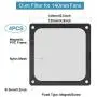 140mm Fan Dust Filter Mesh Magnetic Frame PVC Computer PC Case Fan Dust Proof Filter Cover Grills Black 4-Pack