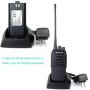 Retevis RT1 Walkie Talkies for Adults Long Range High Power Two-Way Radio with Earpiece Headset Dual Antenna(1 Pack)