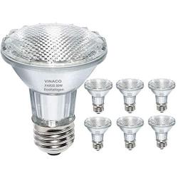 Par20 Bulbs, 6 Pack 120V 50W Par20 Flood Light Bulbs, E26 Medium Base Long Lasting Life High Output Par20 50W Halogen Bulb -Warm Light