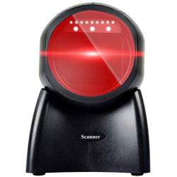 HENCODES BQ-204 Omnidirectional Barcode Scanner,1D/2D QR Code Reader,USB Cable Just Plug n Scan for POS System